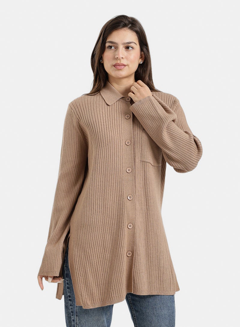 Carina Long Striped Cardigan - Image 2